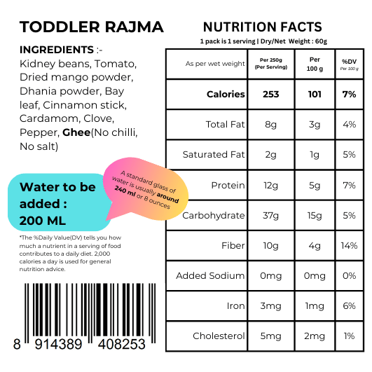 Toddler Rajma