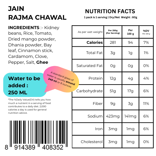 Jain Rajma Chawal