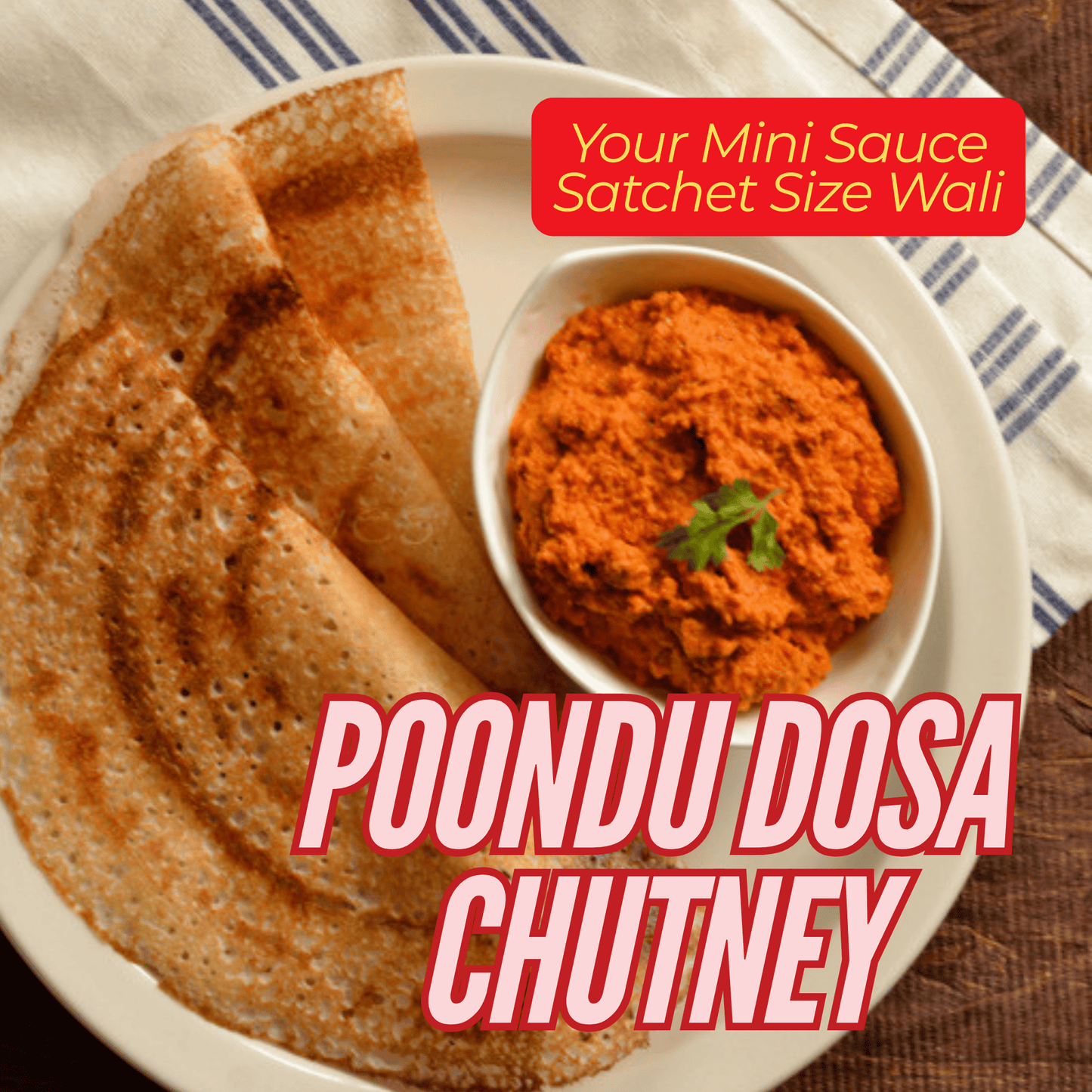 Poondu Dosa Chutney