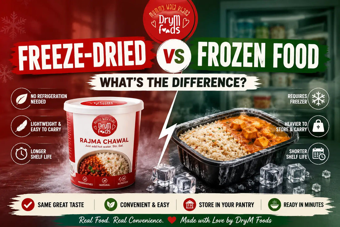 freeze dried vs frozen food ready to eat dehydrated dry food