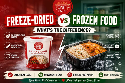 freeze dried vs frozen food ready to eat dehydrated dry food