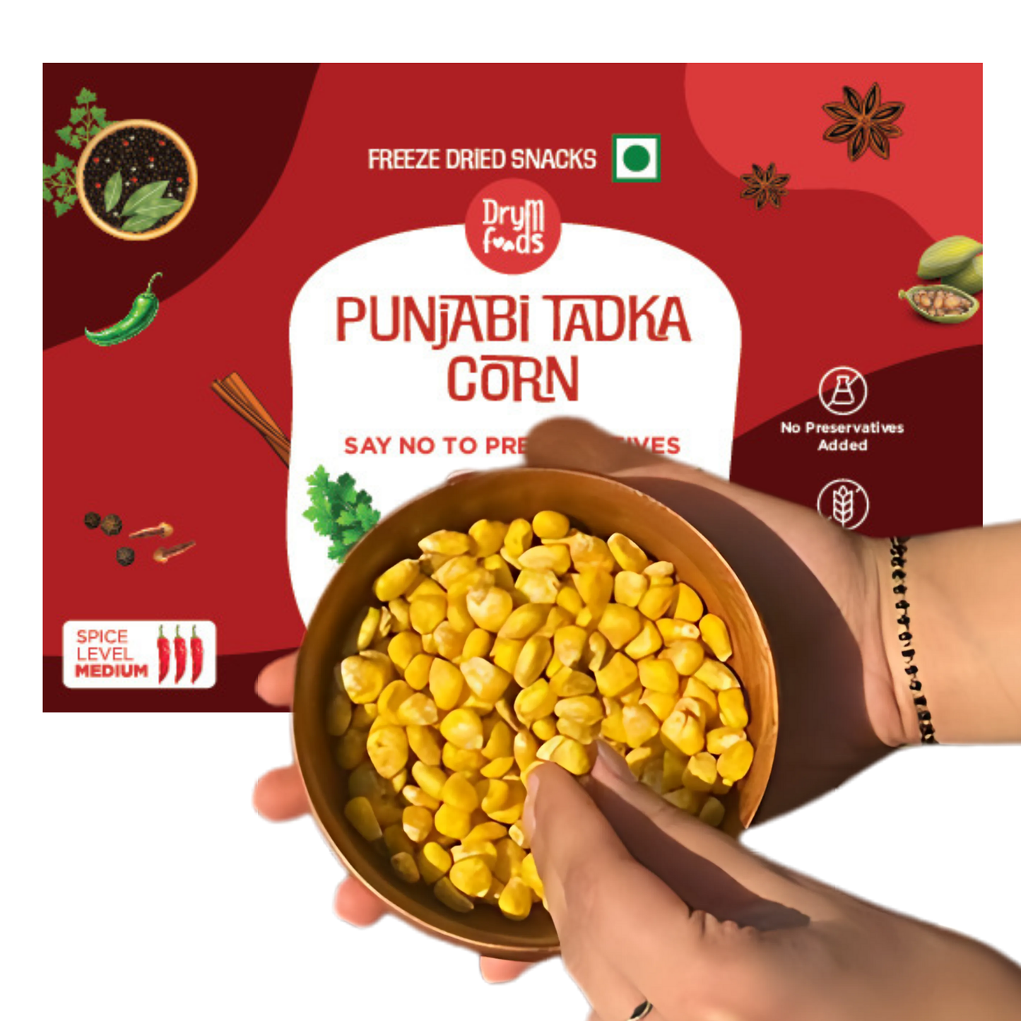 Punjabi Tadka Corn Popper