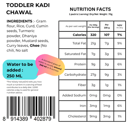 Toddler Kadi Chawal