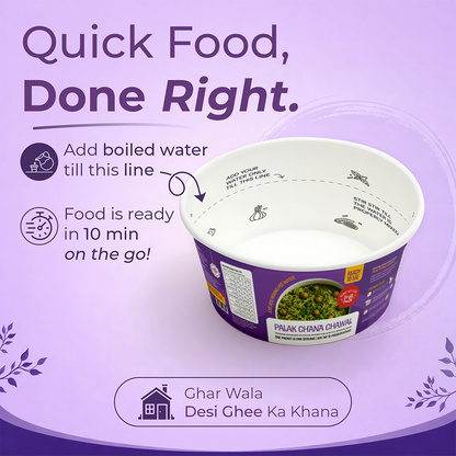 Palak Chana Rice Bowl