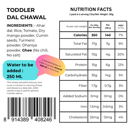 Toddler Dal Chawal