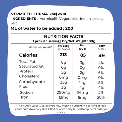 Vermicelli Upma