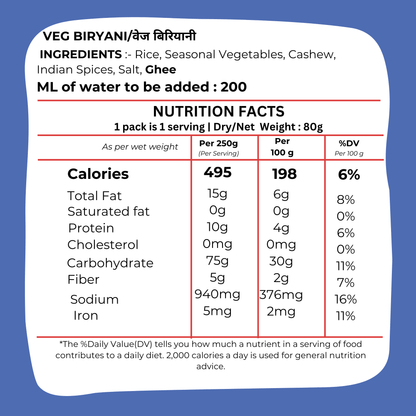 Veg Biryani/Pulao