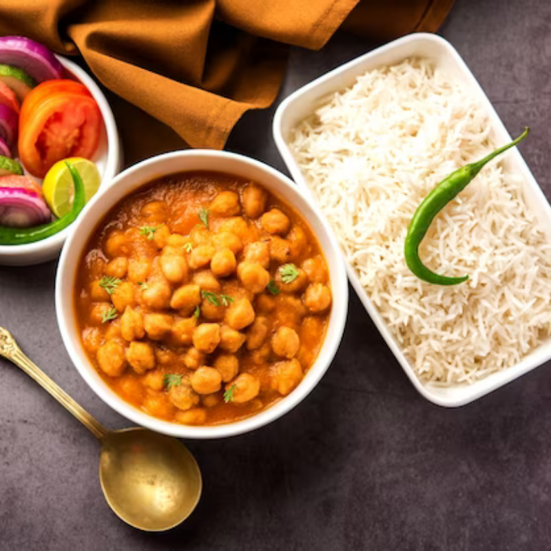 Instant Chole Chawal Ready To Eat Preservative Free Dried Food