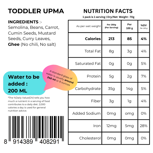 Toddler Upma