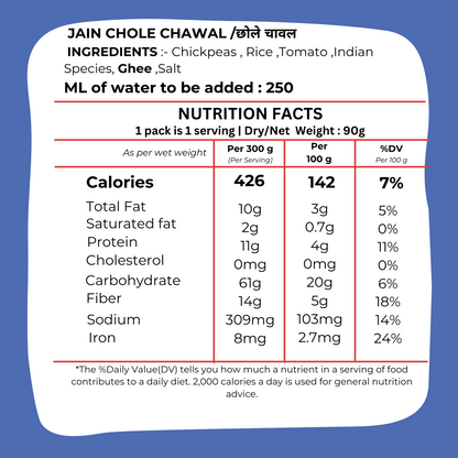 Jain Chole Chawal