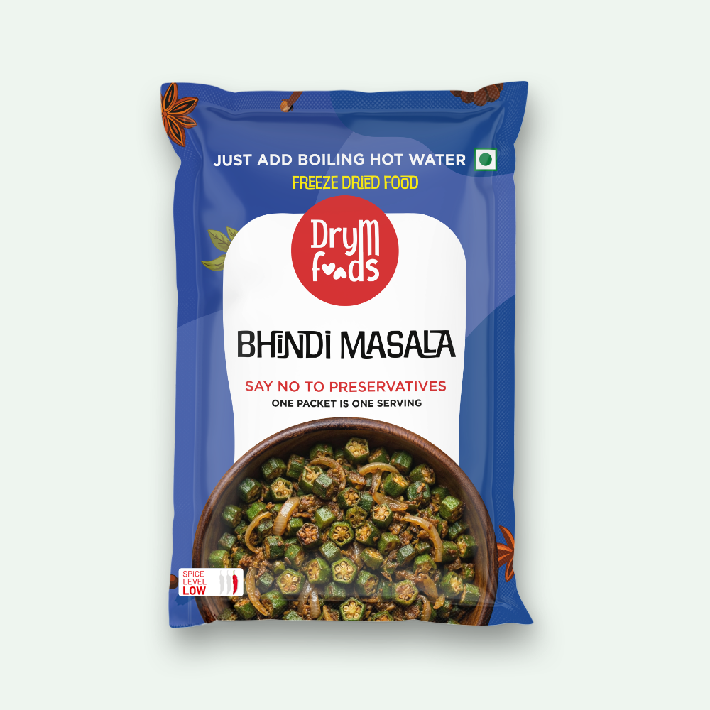Drym Instant Bhindi Masala Ready To Eat Preservative Free Dried Food – DryM ...
