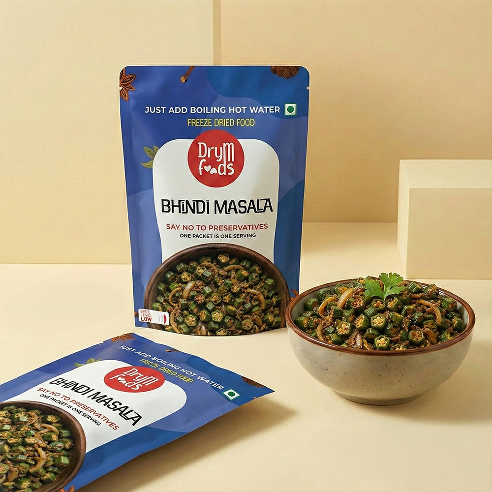 Instant Bhindi Masala Ready To Eat Preservative Free Dried Food – DryM ...