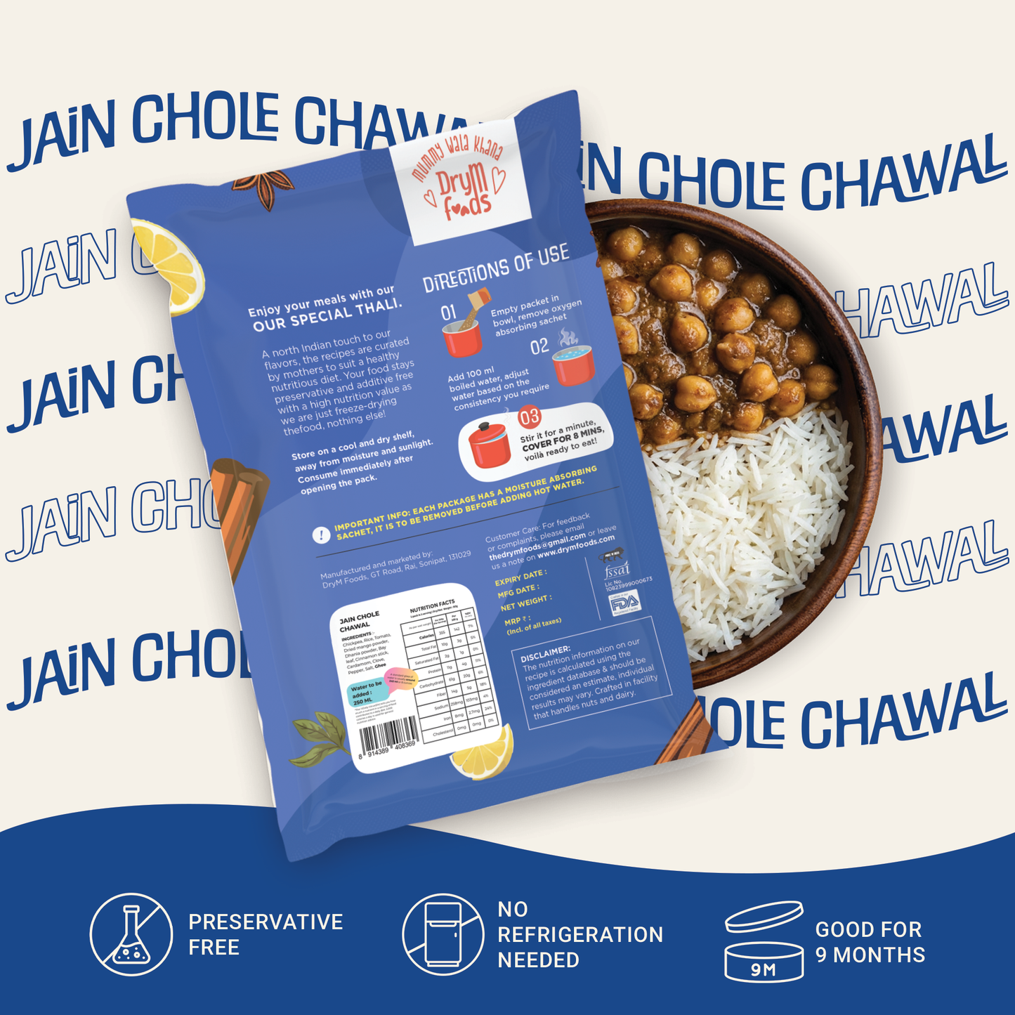 Jain Chole Chawal