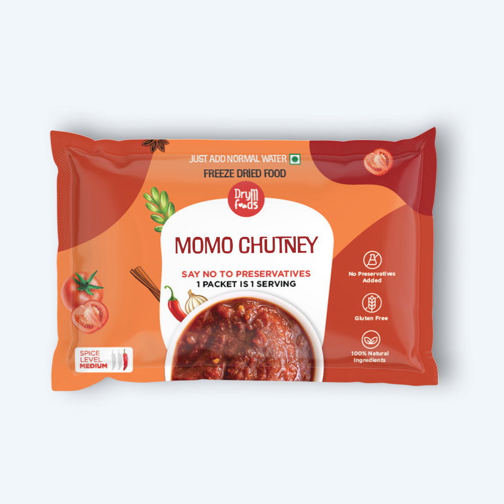 Drym Instant Momo Chutney Ready To Eat Preservative Free Dried Food – DryM Foods