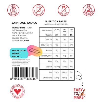 Jain Dal Tadka