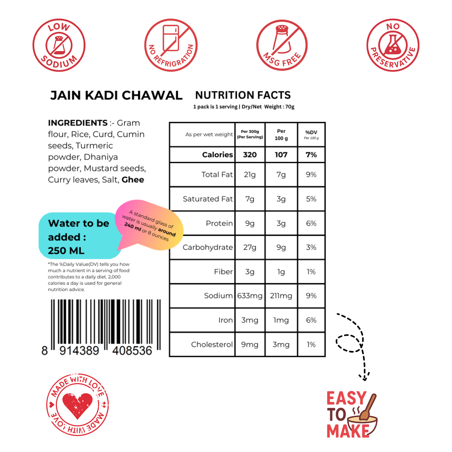 Jain Kadi Chawal