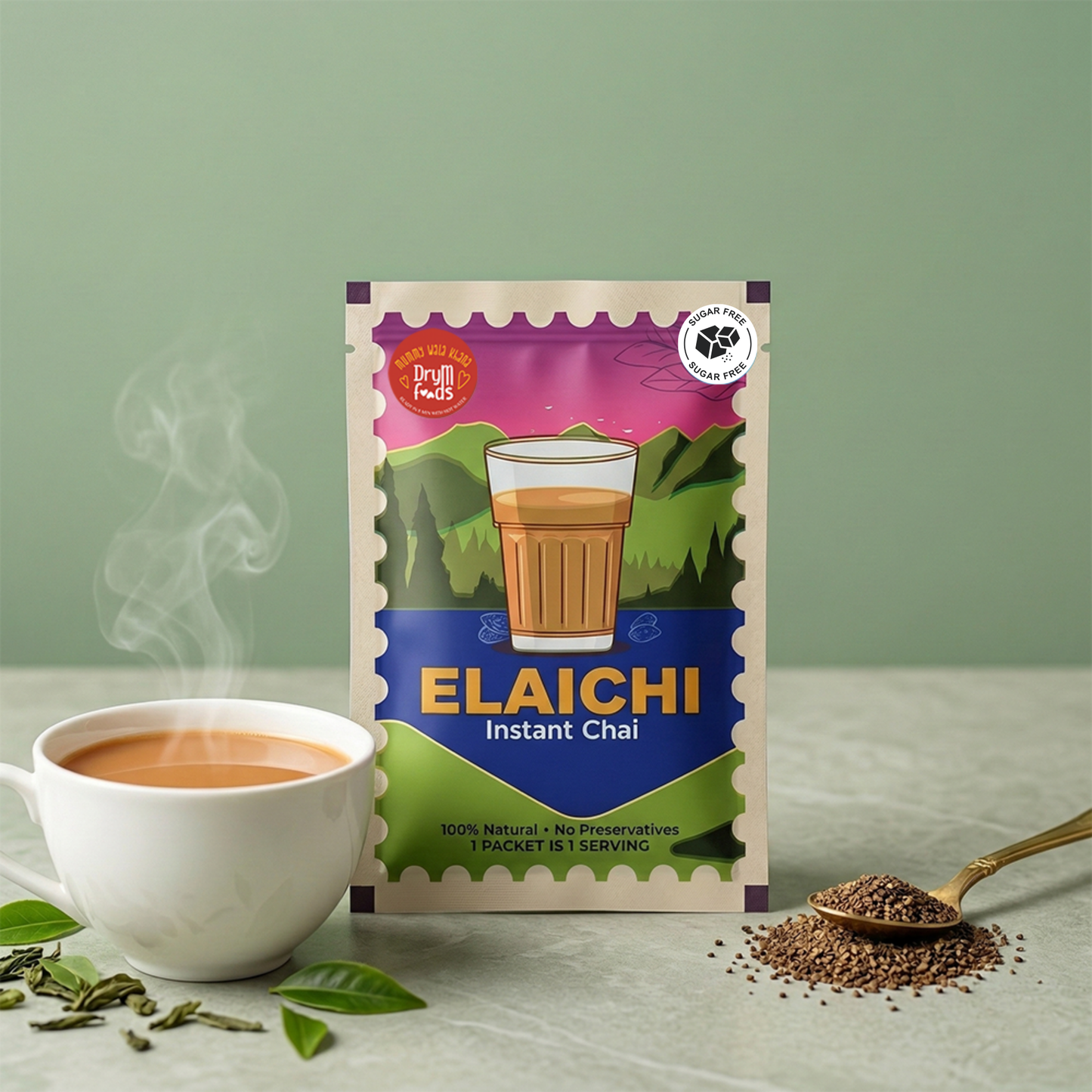 Sugar Free Elaichi Chai