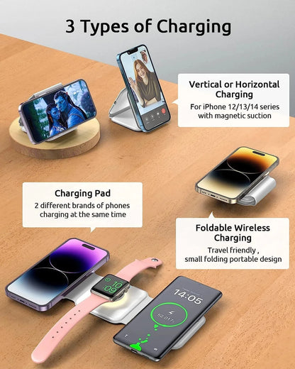 CallMate All-in-One Foldable Charging Station: The Perfect Travel Buddy